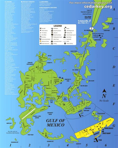 Cedar key map. CEDAR KEY — On the shaded streets of this tiny island, residents rolled around in golf carts and trucks Wednesday afternoon, pointing their arms toward the damage. Hurricane Idalia had pushed ... 
