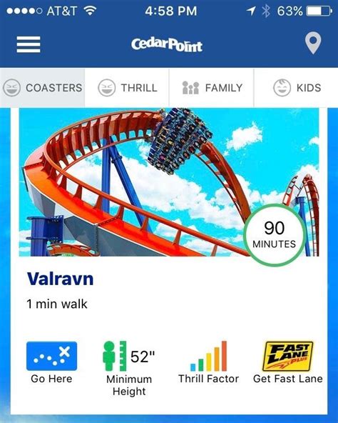 Cedar Point Submit wait time ... Ride cost: $25,000,000 USD: Ride type: Giga Coaster: ... Maximum daily wait time histogram (all time). 