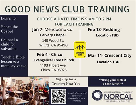 Cef documentation.  This ministry bridges the gap between Good News Club...