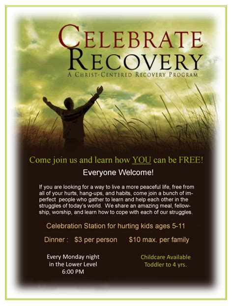 Celebrate Recovery Flyer Templates