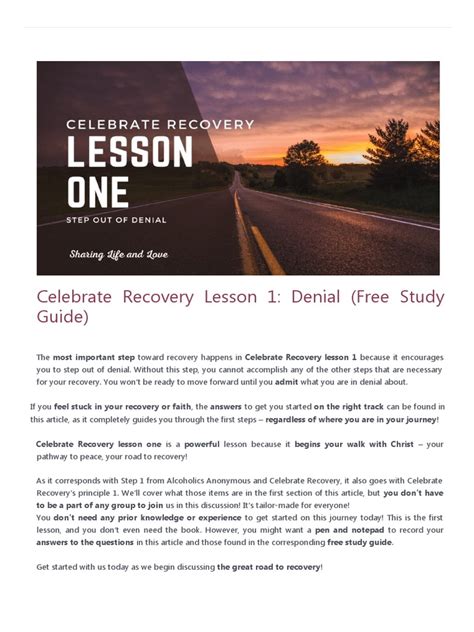 Celebrate recovery study guide on denial. - Manuale di servizio philips tv 21pt5409 01.
