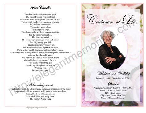 Celebration Of Life Service Program Sample Samples Of Memorial Service Programs Elegant Memorials