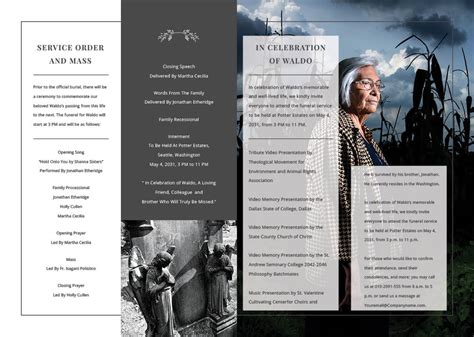 Celebration of life schedule example.  Get tips and download a free printable ...