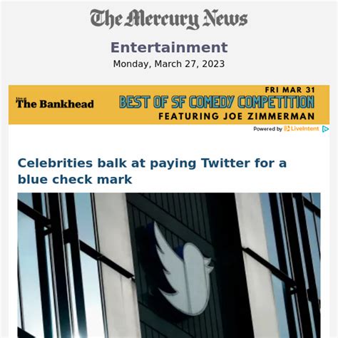 Celebrities balk at paying Twitter for a blue check mark