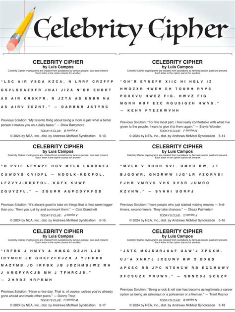 Celebrity Cipher Entertainment