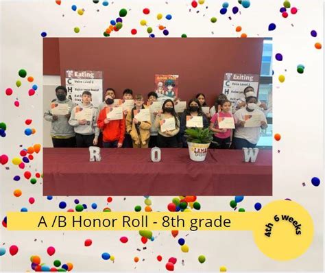 Celina Elementary AB Honor Roll for fourth six weeks