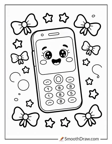Cell Phone Coloring Shee
