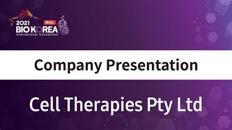 Cell Therapies Pty Ltd - YouTube