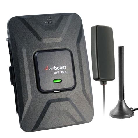 weBoost Drive Reach - 5G/4G LTE Vehicle Cell Phone Signal Booster. $425 $500 Save $75. The weBoost Drive Reach is an excellent cell signal booster that's easy to install in any vehicle. Experience stronger cellular connections, faster data speeds, and more bars in more places thanks to the powerful 50 dBm gain antenna system.