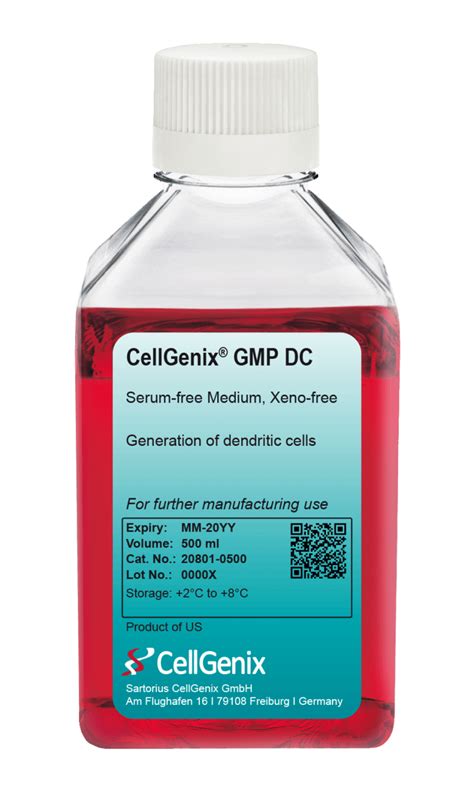 CellGenix® GMP DC • serum- & xeno-free culture medium for DCs