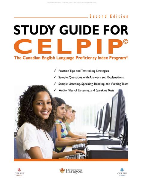 Celpip general study guide celpip canadian english. - Mike holt exam preparation guide 2015.