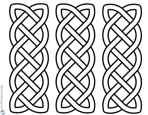 Celtic Knot Coloring Pages Three in One Free Printable Coloring Pages