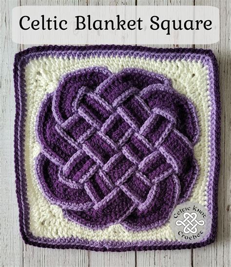 Celtic crochet blanket patterns free.  You work the center This unique blanket squa...
