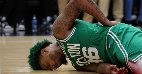 Celtics’ Marcus Smart unsure if he’ll play in Game 4 vs. Hawks after taking hard fall