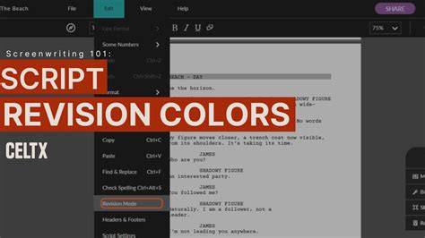 Celtx app.  Simplify script changes with revision Celtx's media pre-production tools a...