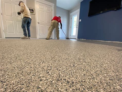 Cement floor paint. This will allow the paint to adhere to the surface. 3. Fill flaws with cement filler. 4. Sand the floor with a pole sander and then vacuum in alternating directions until it’s smooth. 5 Do a moisture test. Take a clear piece of … 