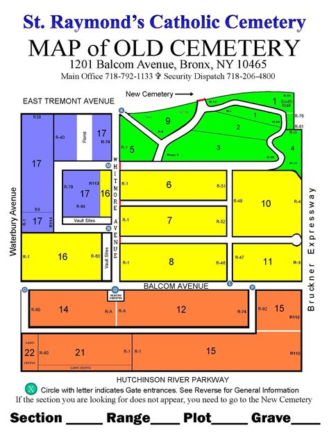 Cemetery Plot Map