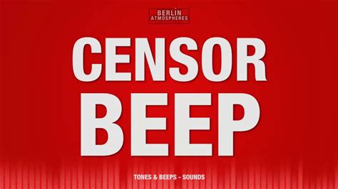 Censor beep. While a beep might be annoying to our ears, it does serve a very important purpose: it draws attention. If you hear a beep, you know someone used an expletive or a similar unusual word. It preserves the impact of the statement without harming the delicate minds of the children or whatever. Silence just doesn't have that same punch to it. 