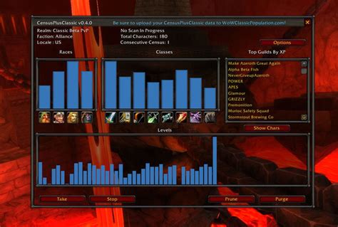 Census plus classic. 0 4.  Depending on the population of your realm a...