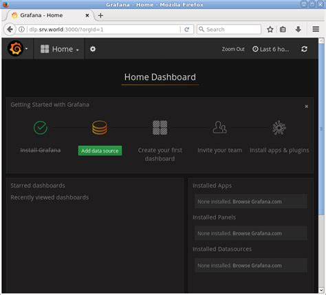CentOS 7 Grafana Install Server World