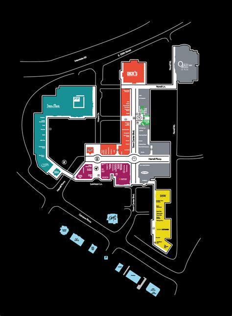 Center Map Featuring Ulta at Hamilton Town Center - Simon