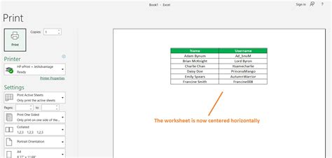Center Your Worksheet Horizontally in Excel Easy Method