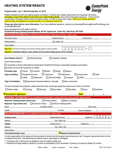  Note: Due to COVID-19 impacts, we highly recommend all applications be submitted online or via email to ohiorebates@centerpointenergy.com. There may be longer delays in processing mailed paper rebates. The rebates, programs and resources in this section are for CenterPoint Energy residential customers in Ohio. Select a different section. . 