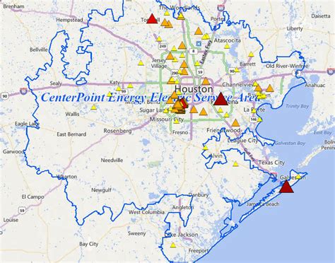 Power Alert Service gives you outage alerts, estimated restoration times, and status updates via text message, email or phone call. You can also use outage tracker for a map-based view of Houston power outages. Preventing Outages. CenterPoint Energy employees work 24/7 to keep your lights on, improving your power reliability in a variety …. 