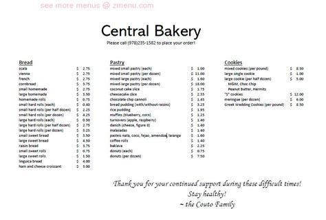 Central Bakery 48 Walnut St, Peabody, MA 01960 - YP.com