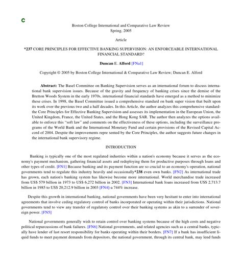 Central Banker's Guidance: Key Principles for Effective Supervision and Regulation