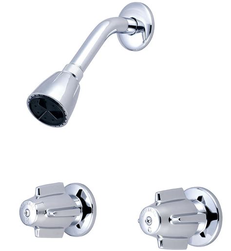 Central Brass Double Canopy Handle Shower Faucets Wayfair