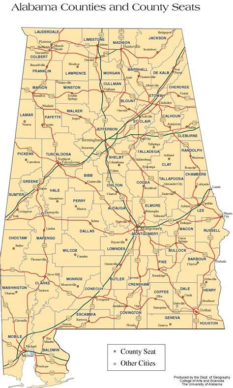 Central alabama map.  Alabama Department of Transportation Interactive Alabama m...