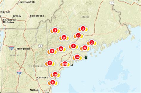 CMP reports 108,700 customers lost power with 65,000 outages remaining Saturday evening. ... According to Central Maine Power, 108,700 customers lost power with 65,000 outages remaining at roughly ...