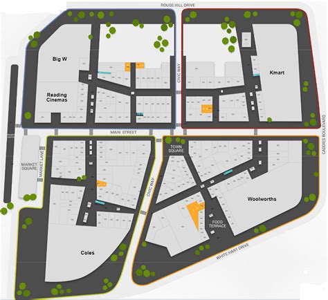 Centre map - Rouse Hill Town Centre