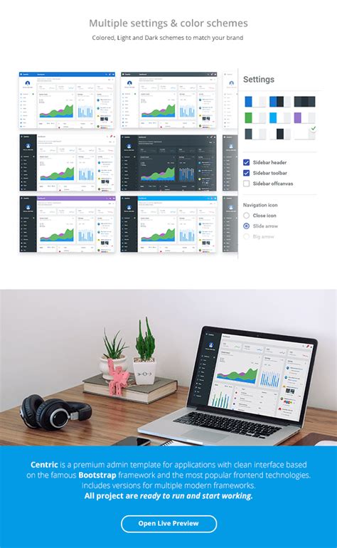 Centric Bootstrap Admin Template By Themicon Wrapbootstrap