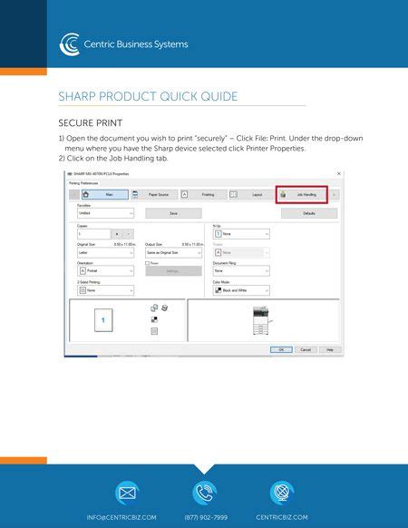 Centric Business Systems Sharp Quick Guide: Sharepoint.