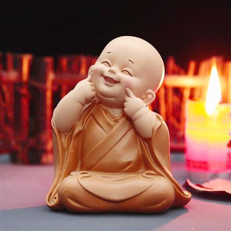 Ceramic Little Monk Statues Miniature Craft Mini Monk Sculpture …