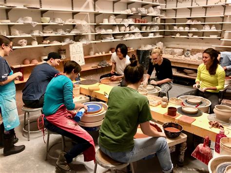 Ceramic classes near me. Intro Class. . Adult Membership. . 6 Weeks Course. . Kids. . Events. . Contact Us. . 6 Week Beginner's. Wheel Course. Buy. Membership - Adult. Clay Play & Arts is an intimate pottery studio that is designed to give … 