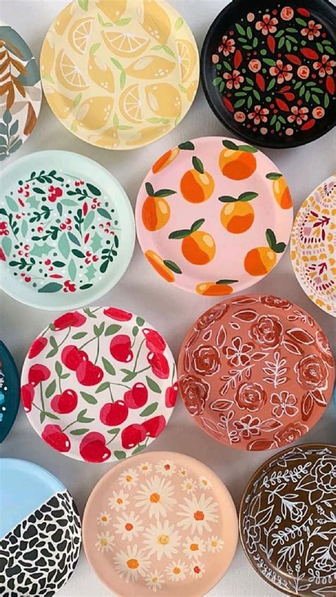 Ceramic plates designs.  Acrylic Paint Set for From simple patterns to intricate de...