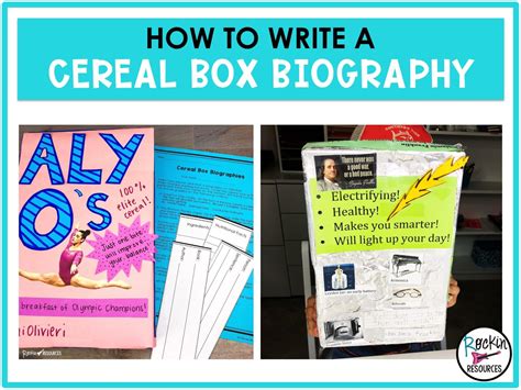 Cereal Box Biography Project - Pinterest