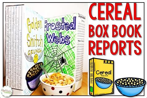 Cereal Box Book Reports A Fun Alternative! Appletastic Learning in