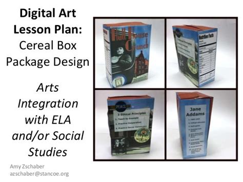 Cereal Box Design Lesson Plan