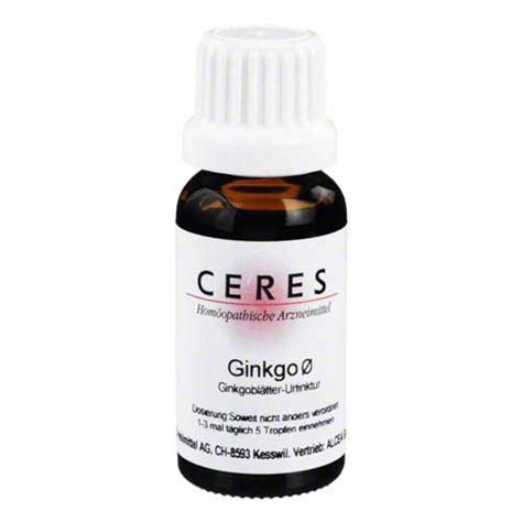 Ceres Ginkgo Urtinktur, 20 ml online kaufen DocMorris