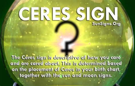 Ceres Sign: Consistent Hard Work Pays - SunSigns.Org