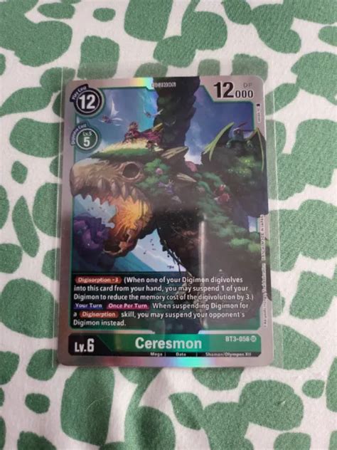 Ceresmon BT3-056 Sr Super Rare Foil Digimon Ver.1.5 English