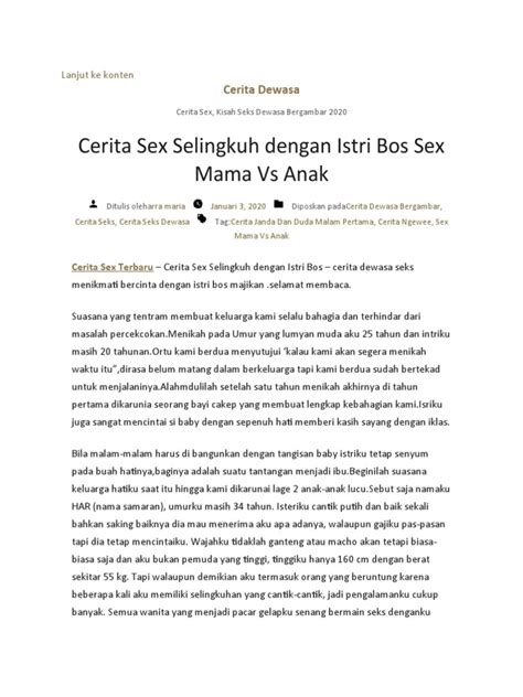 Ceritasex selingkuh.  &ldquo;Itu sudah kami pikirkan, tetapi kami merasa anak itu,...
