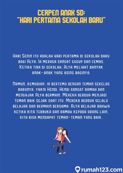 Cerpen pendek anak sd. .  ...