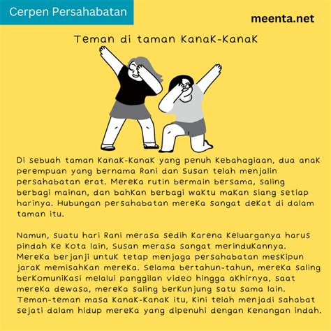 Cerpen persahabatan pengarang. .  ...
