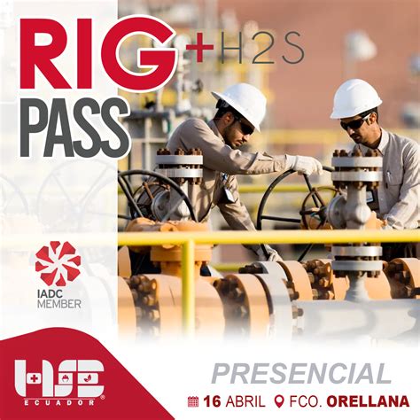 Certificación: RIG PASS + H2S – Hse Ecuador