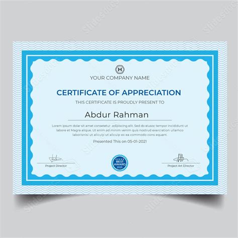 Certificate Appreciation Template Word
